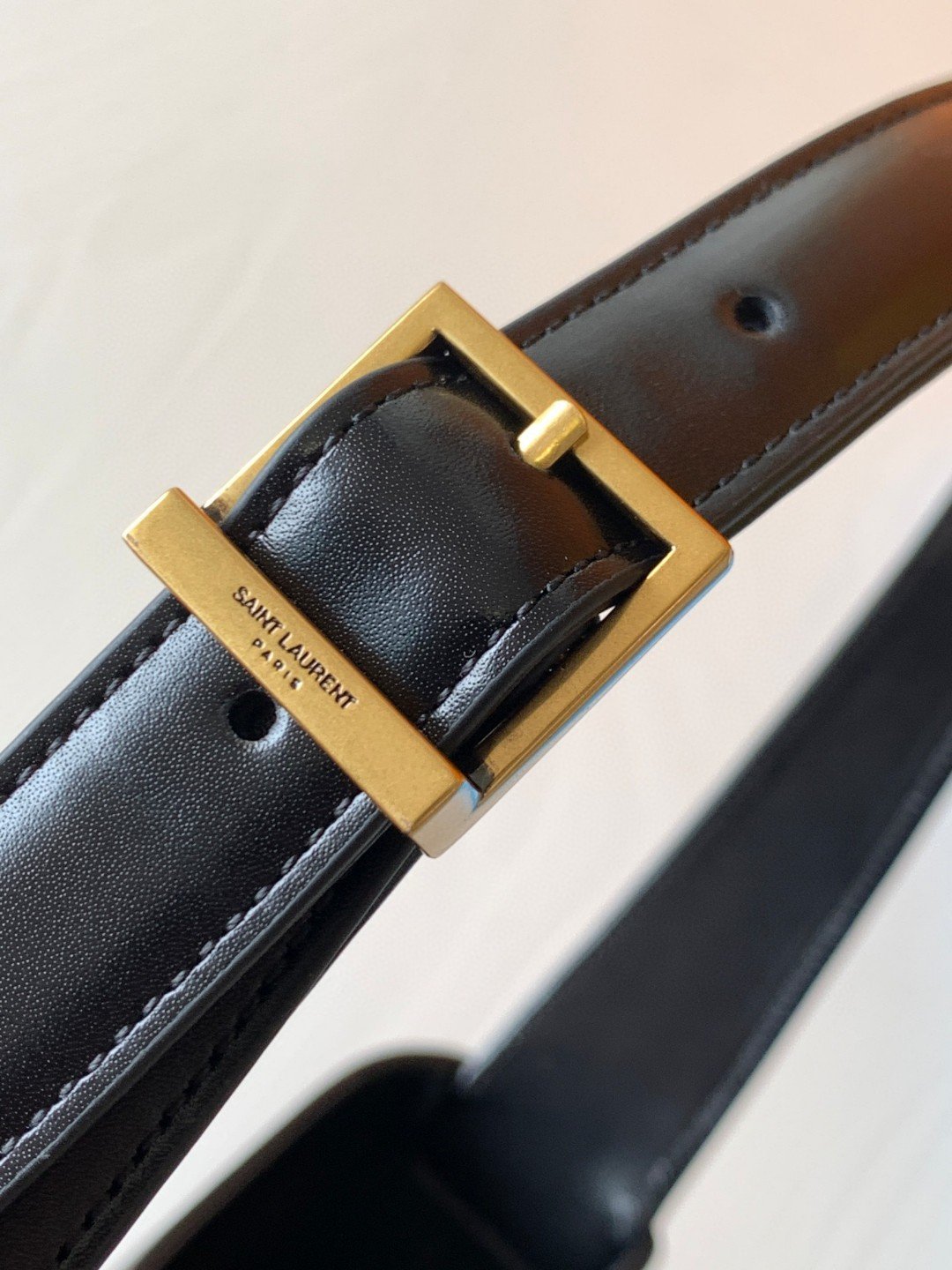 YSL聖羅蘭超A貨復刻包包 le5à7啞光面黑色金扣hobo Saint Laurent Monogram Hobo手袋