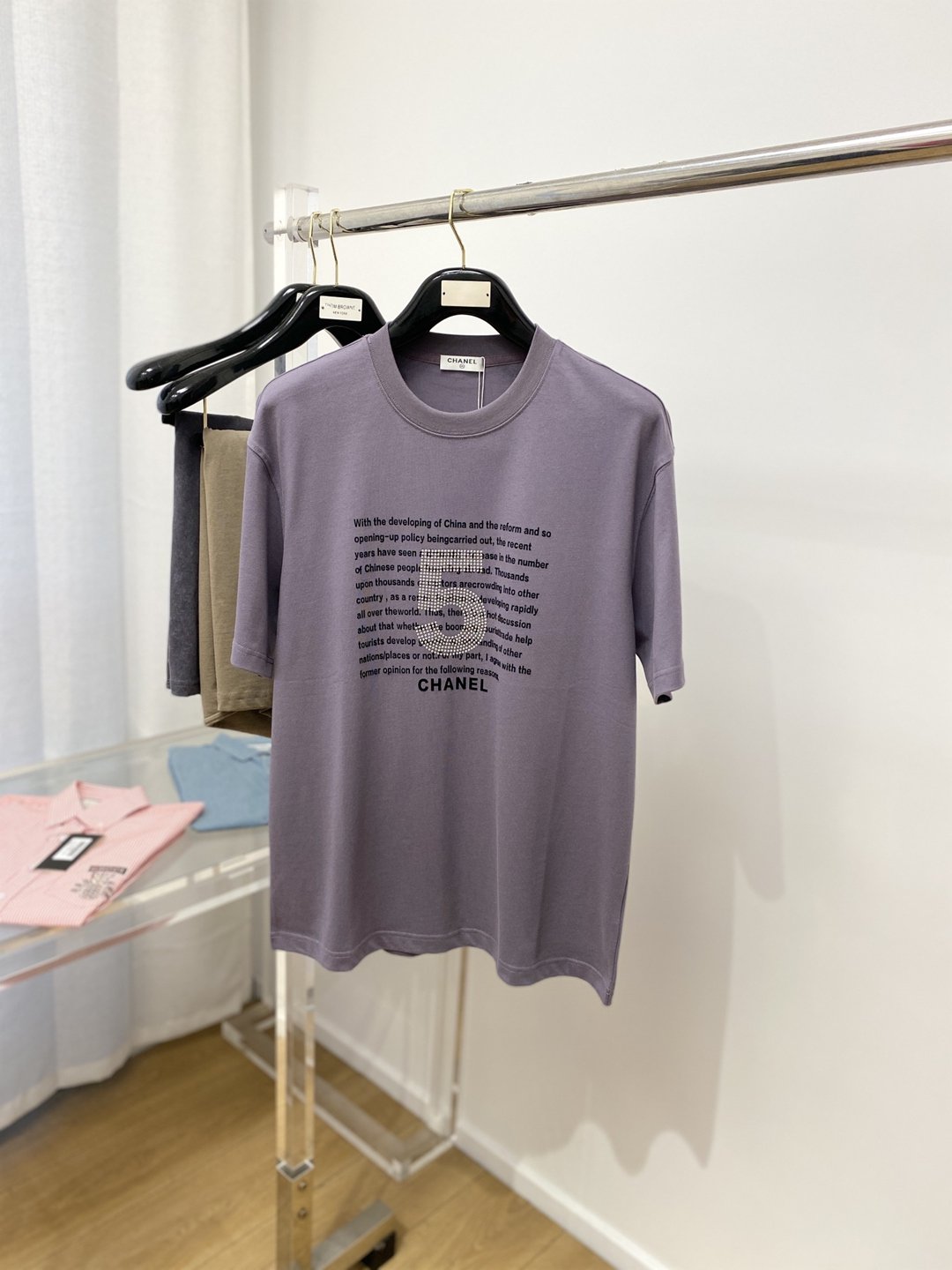 CHANEL 香奈兒 新品高仿圓領短袖T恤