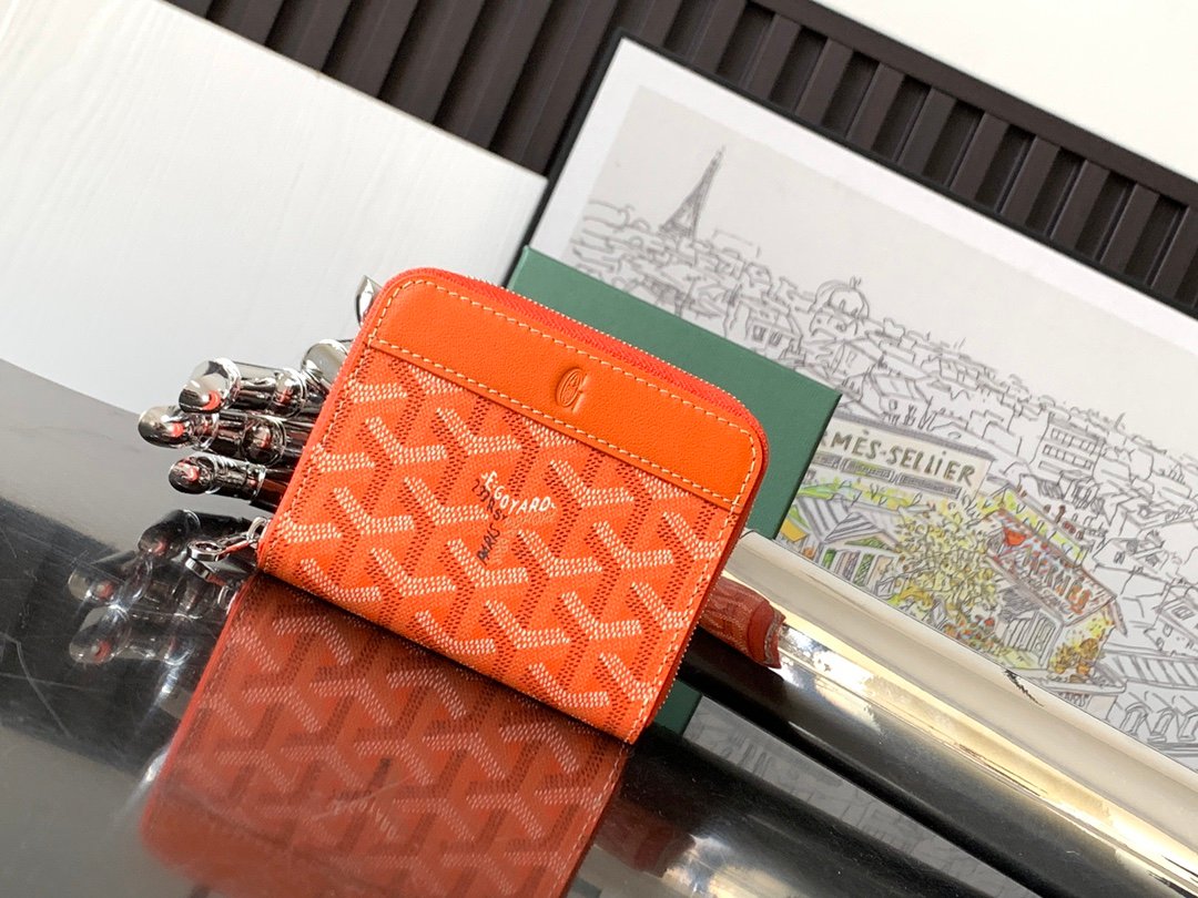 原單複刻GOYARD高雅德錢包 MATIGNON MINI 零錢包 橙色