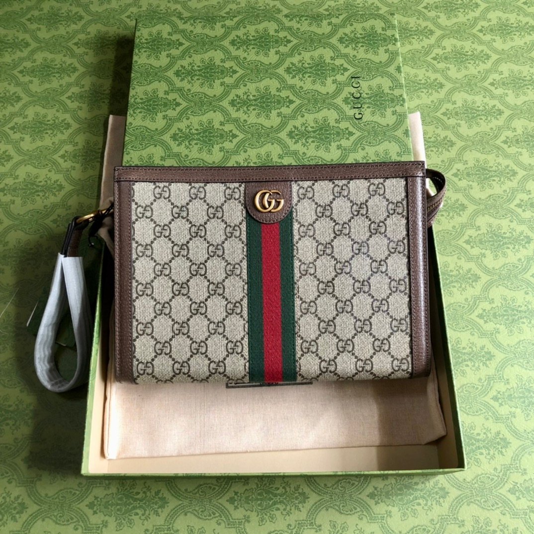 PVC材質18x26x6cm經典Gucci男裝手提包錢包 銀包 新品