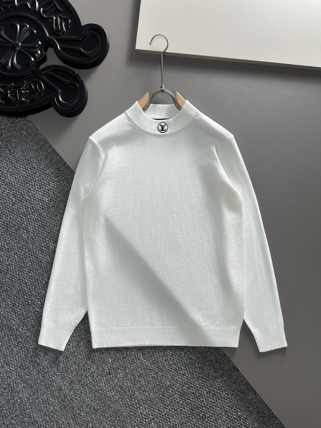 羊毛混紡LV原單衣服套頭毛衣薄款