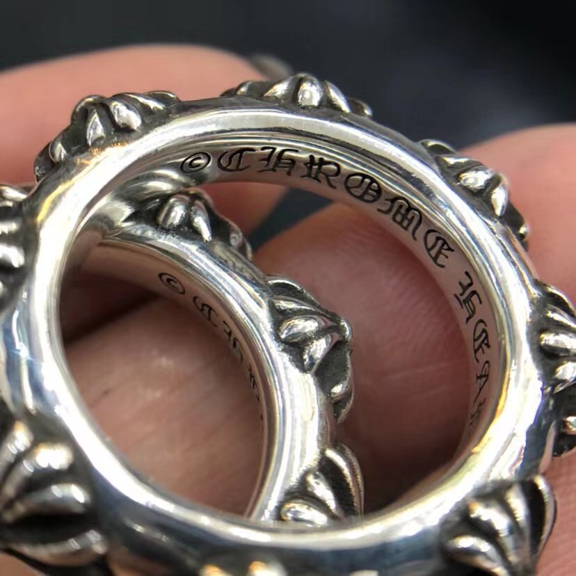 高仿複刻一比一Chrome Hearts克羅心飾品 全十字花SBT戒指