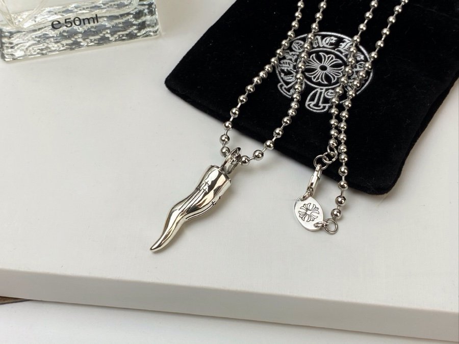 專櫃複刻Chrome Hearts克羅心飾品 狼牙吊墜項鍊