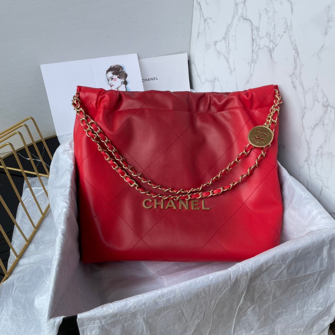 經驗紅色CHANEL香奈兒頂級原單包包騷氣紅 愛了愛了