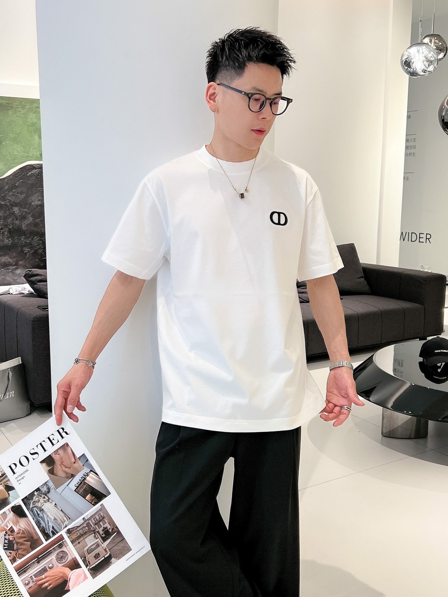 高仿男裝DIOR圓領短袖T恤專櫃同步