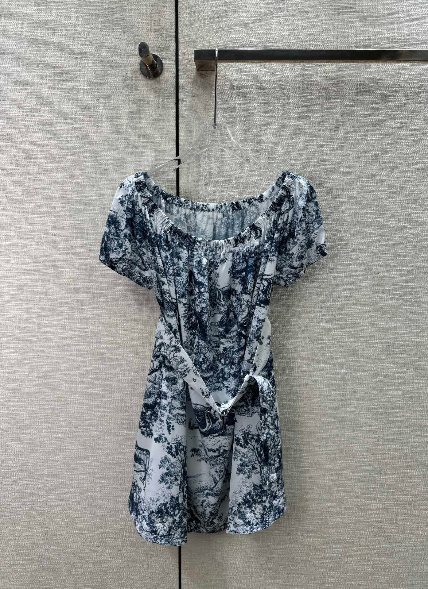 DIOR頂級高仿原單精品一字肩連衣裙