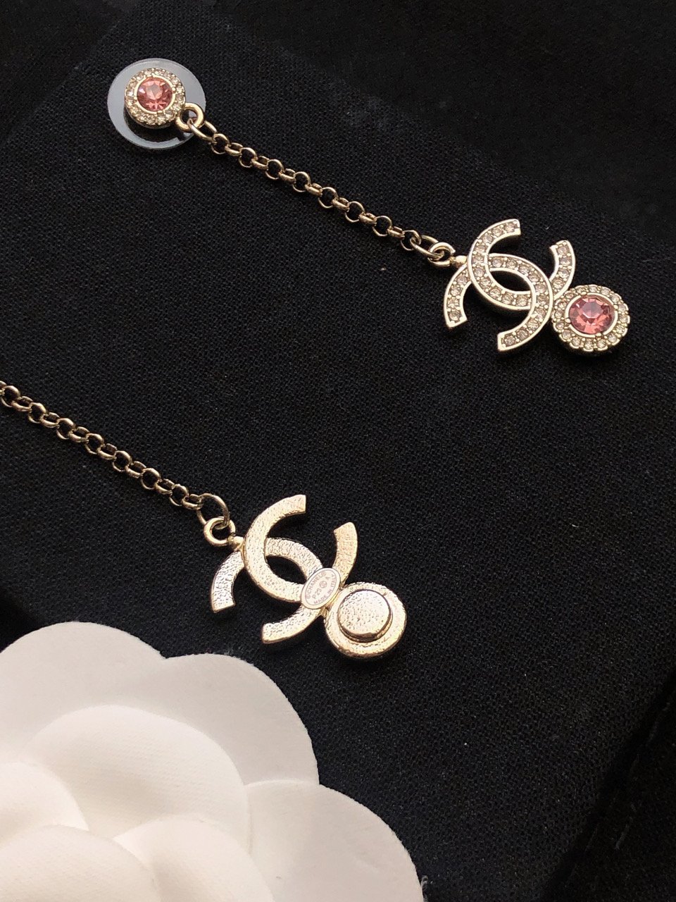 CHANEL一比一復刻耳釘耳環 雙C流蘇太美了