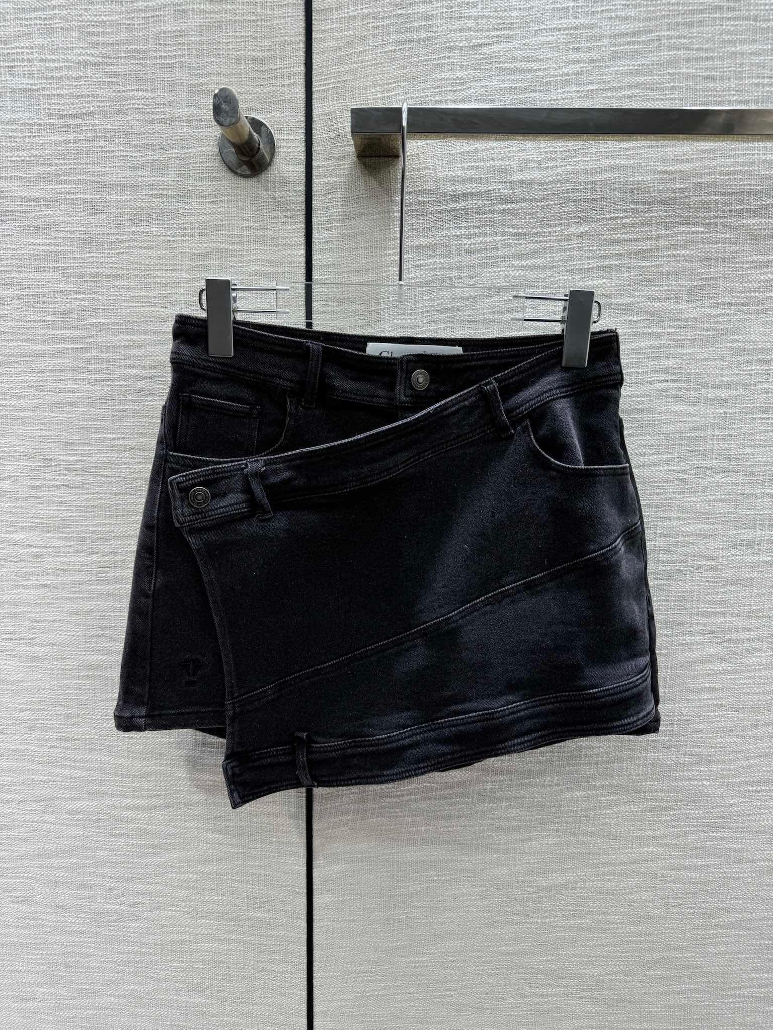 door高仿春夏最新系列假兩件牛仔短裙 女款牛仔裙