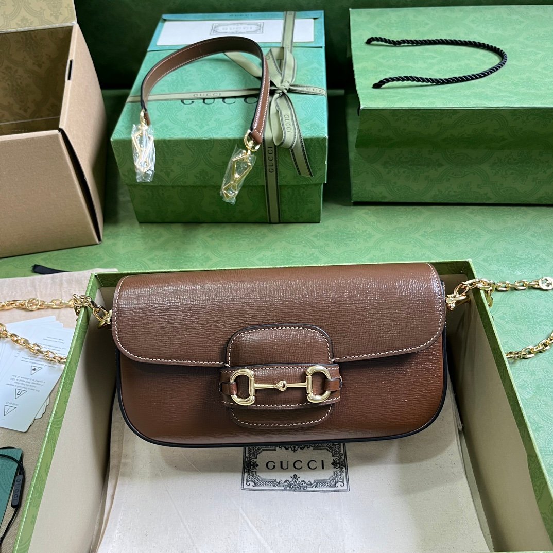 Gucci Horsebit 1955系列高仿肩背包單肩包女士真皮斜挎包