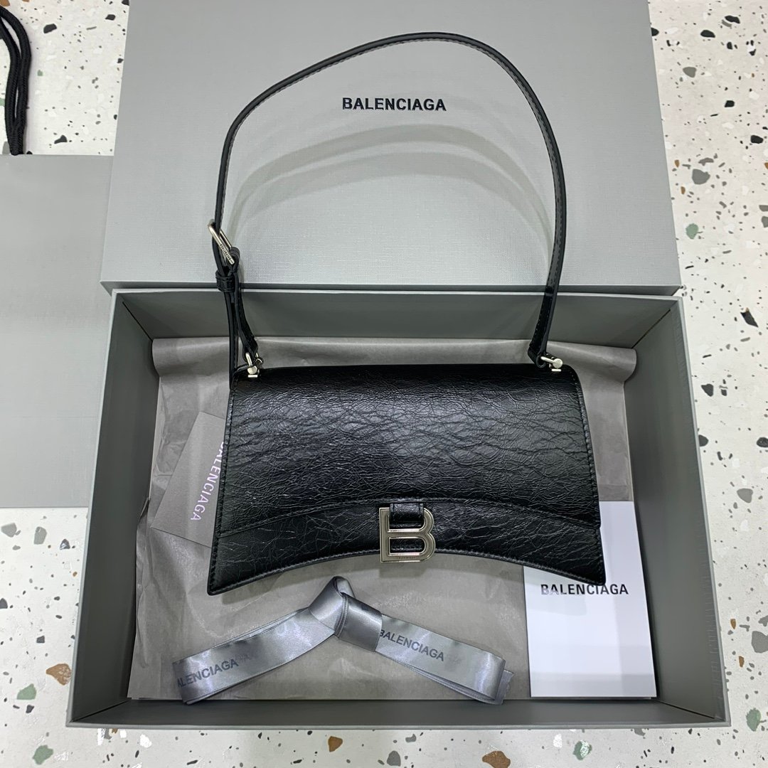 超A貨BALENCIAGA巴黎世家包包 crush【小號】沙漏新款皮肩帶腋下包