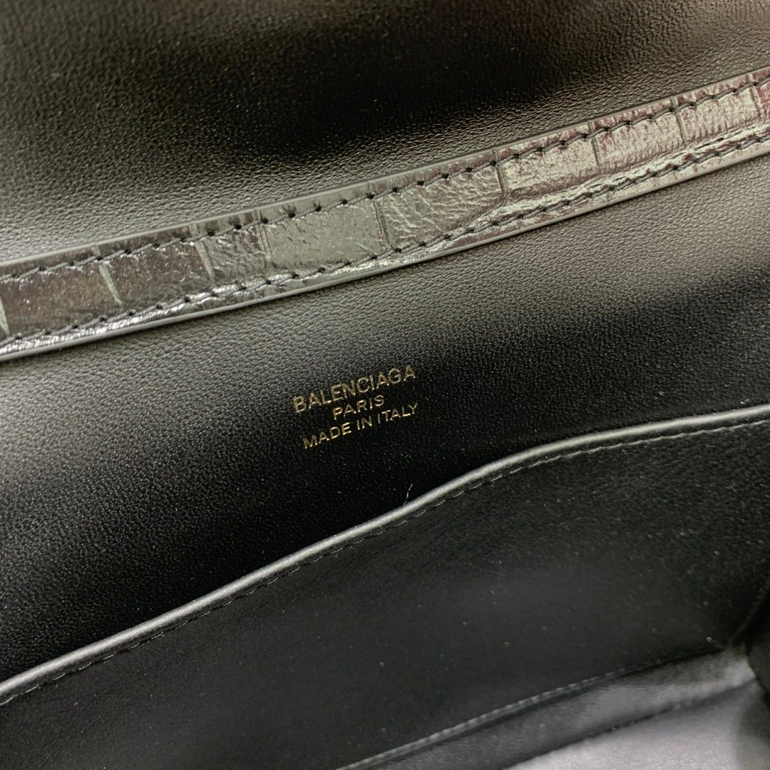 原單超A貨BALENCIAGA巴黎世家包包 𝐑𝐎𝐃𝐄𝐎 𝐁𝐀𝐆 mini鱷魚黑
