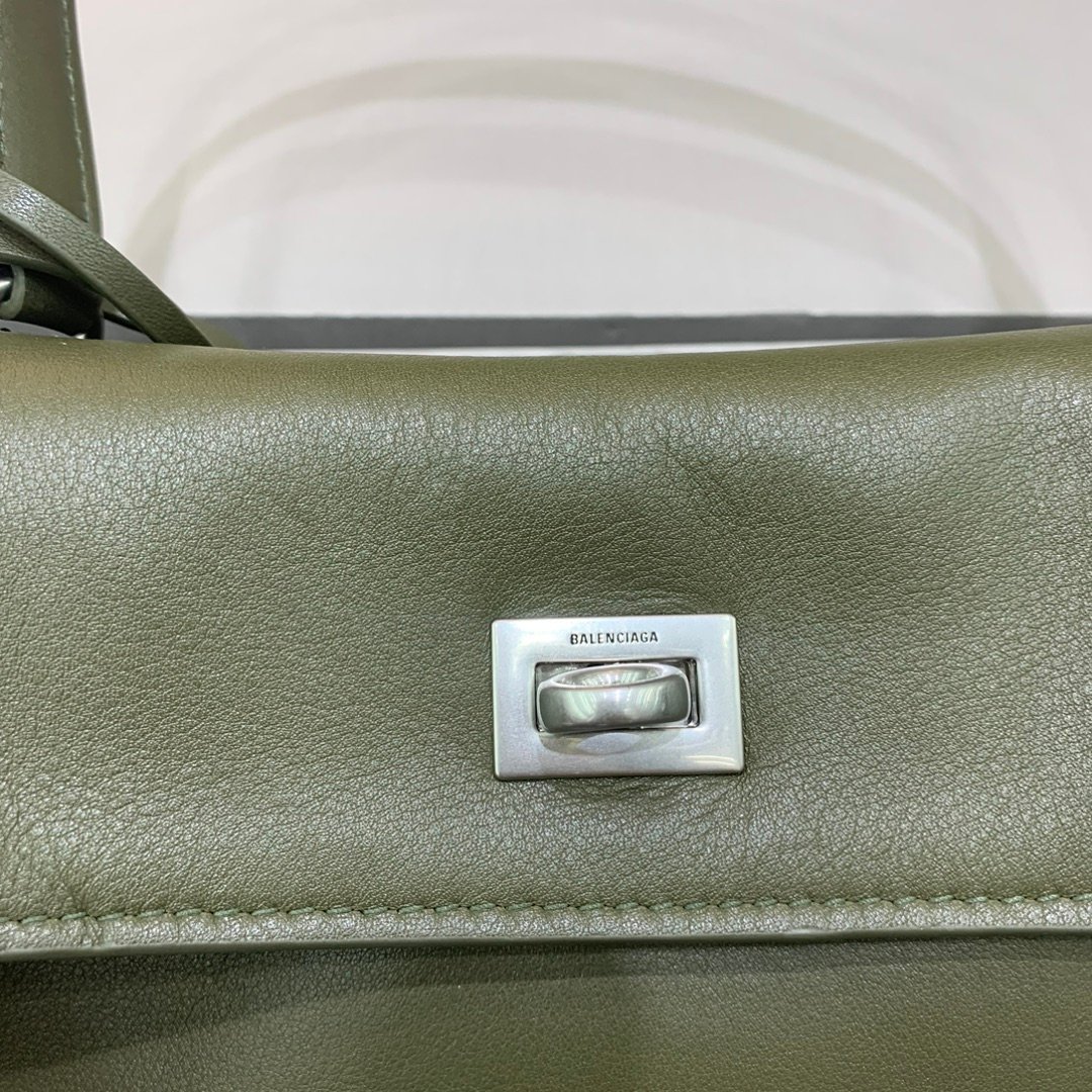 一比一原單BALENCIAGA巴黎世家包包 𝐑𝐎𝐃𝐄𝐎 𝐁𝐀𝐆小號綠色銀扣