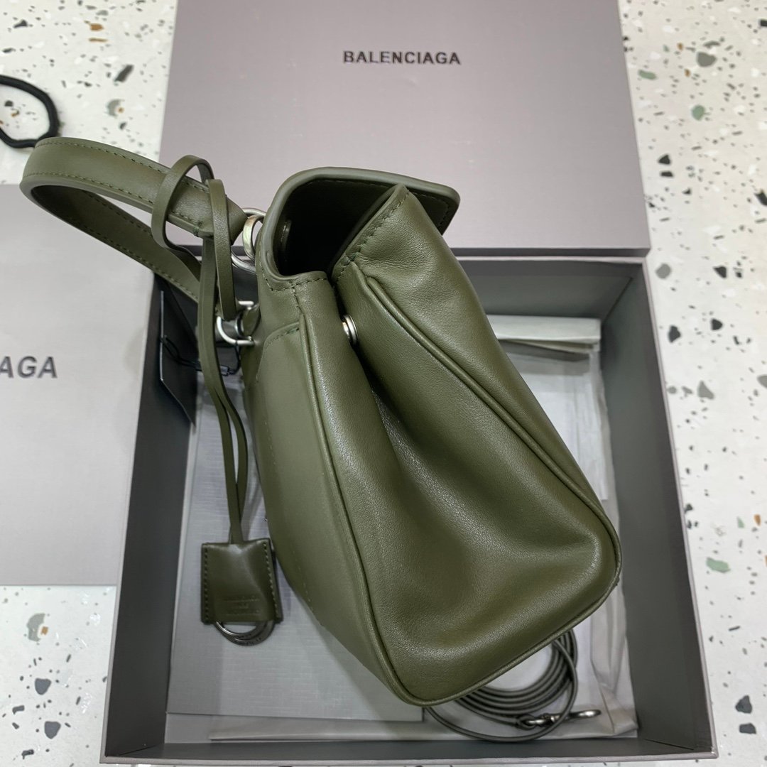 1比1原單BALENCIAGA巴黎世家包包 𝐑𝐎𝐃𝐄𝐎 𝐁𝐀𝐆 mini綠色銀扣