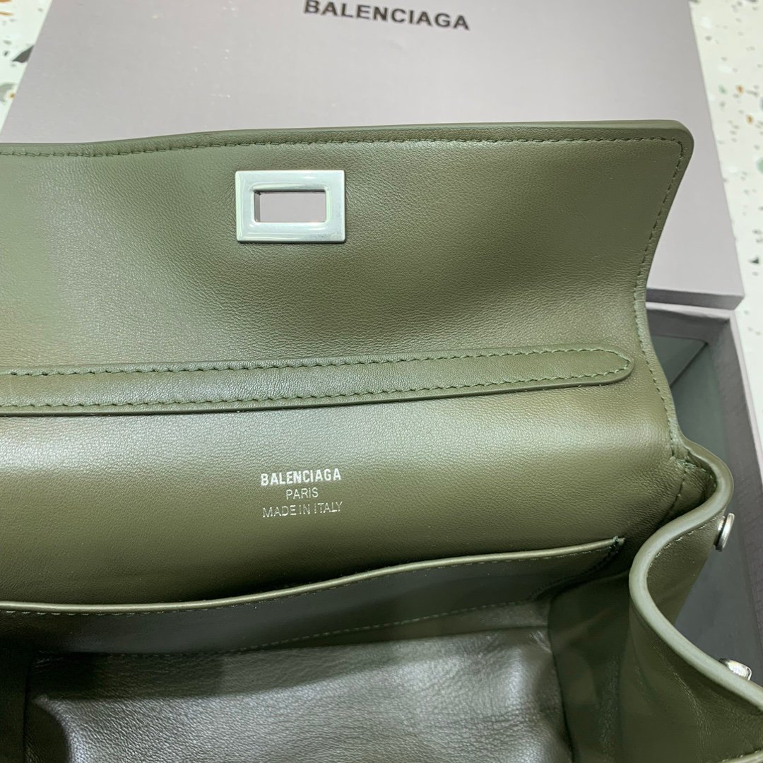 1比1原單BALENCIAGA巴黎世家包包 𝐑𝐎𝐃𝐄𝐎 𝐁𝐀𝐆 mini綠色銀扣