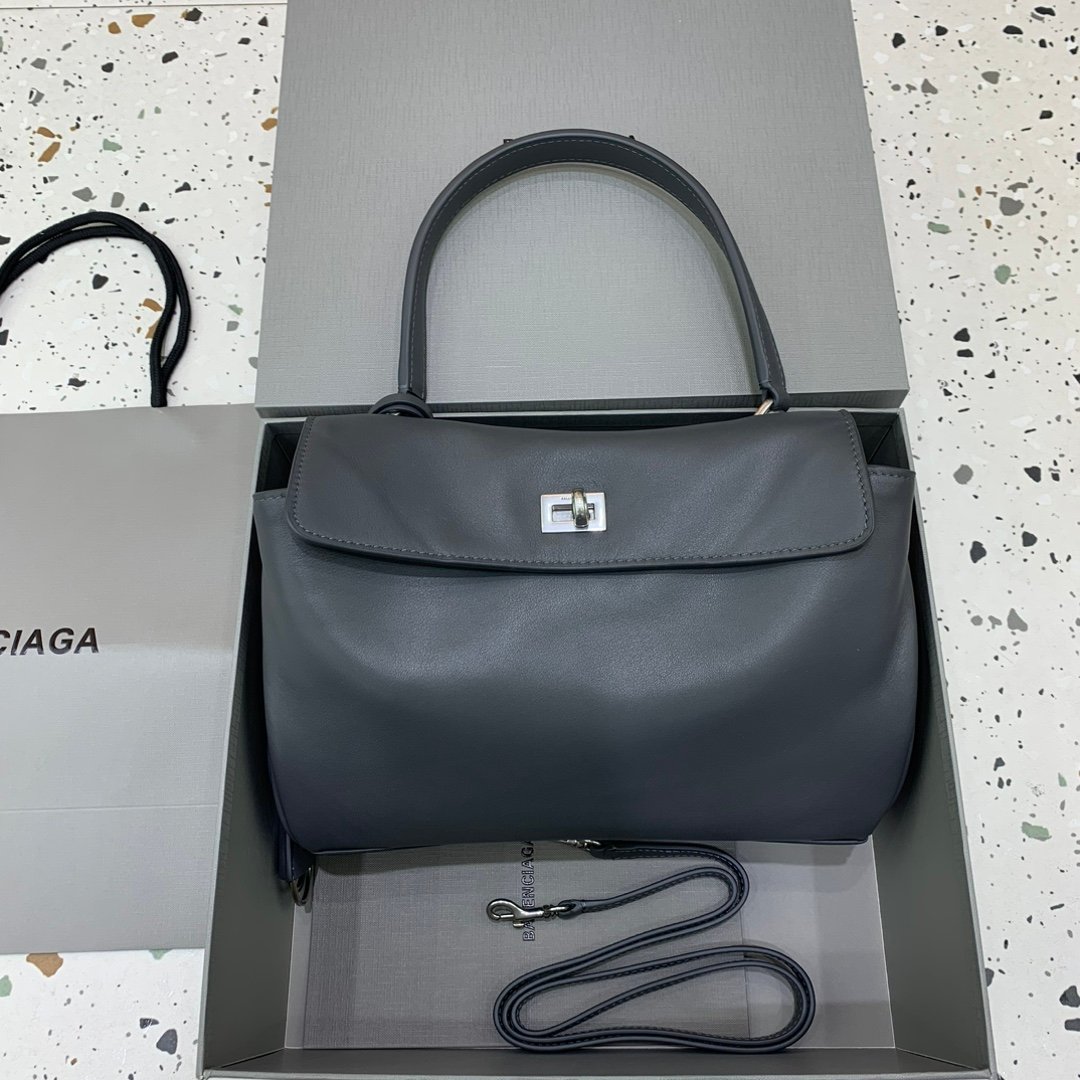 複刻超A貨BALENCIAGA巴黎世家包包 𝐑𝐎𝐃𝐄𝐎 𝐁𝐀𝐆 小號高級灰