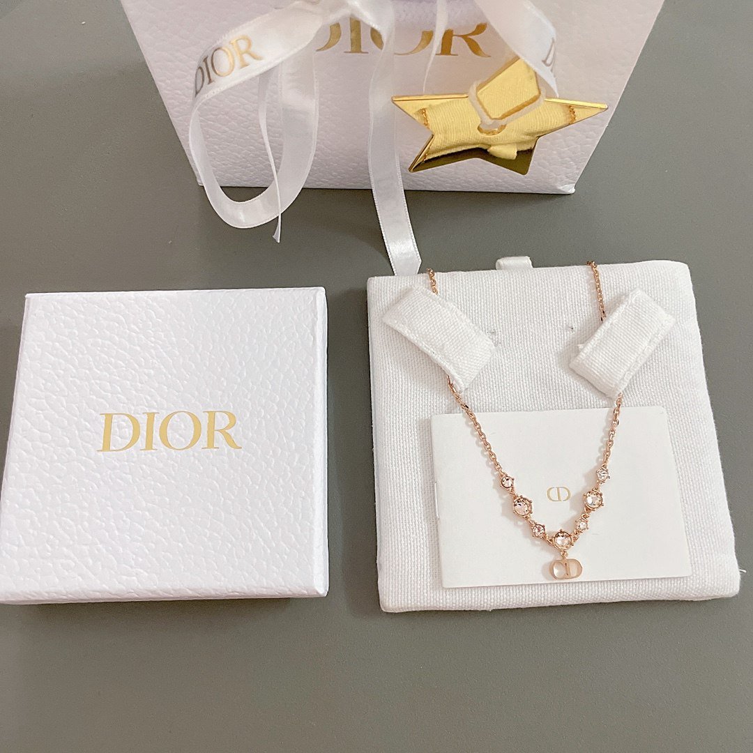 批發零售DIOR原單七星磚項鏈女款飾品