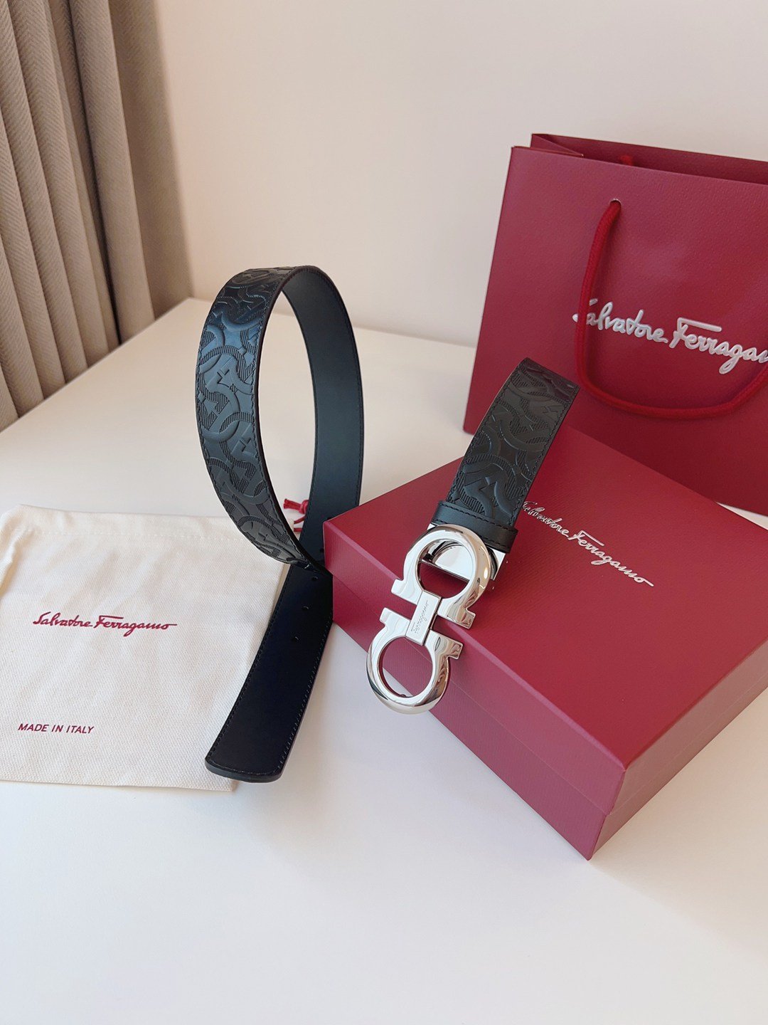 Ferragamo.菲拉格慕頂級原單男士真皮腰帶皮帶