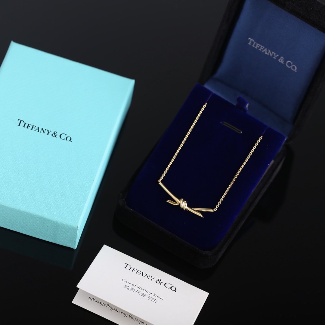 精仿原單Tiffany女款頂級復刻專櫃項鏈電兩節金