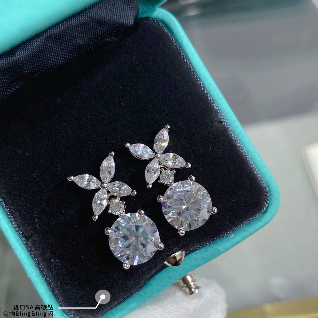 頂級原單Tiffany蒂芙尼進口5磚女款耳環耳釘
