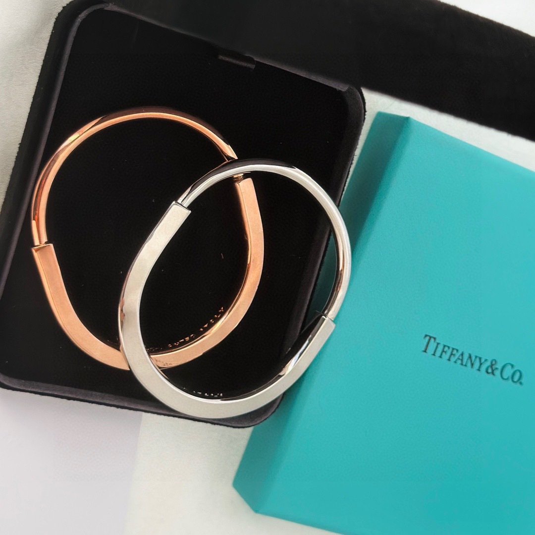 Tiffany蒂芙尼高仿奢侈品U型18K金手鐲