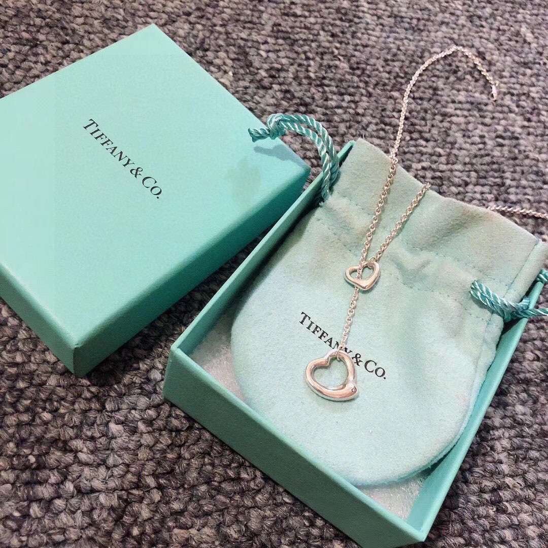 Tiffany蒂芙尼愛心時尚桃心項鏈A貨