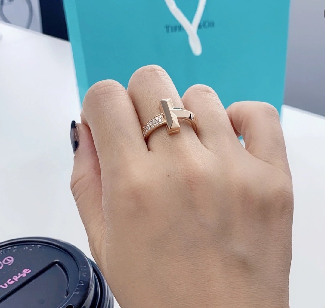 Tiffany蒂芙尼精品原單獨家定制純銀戒指