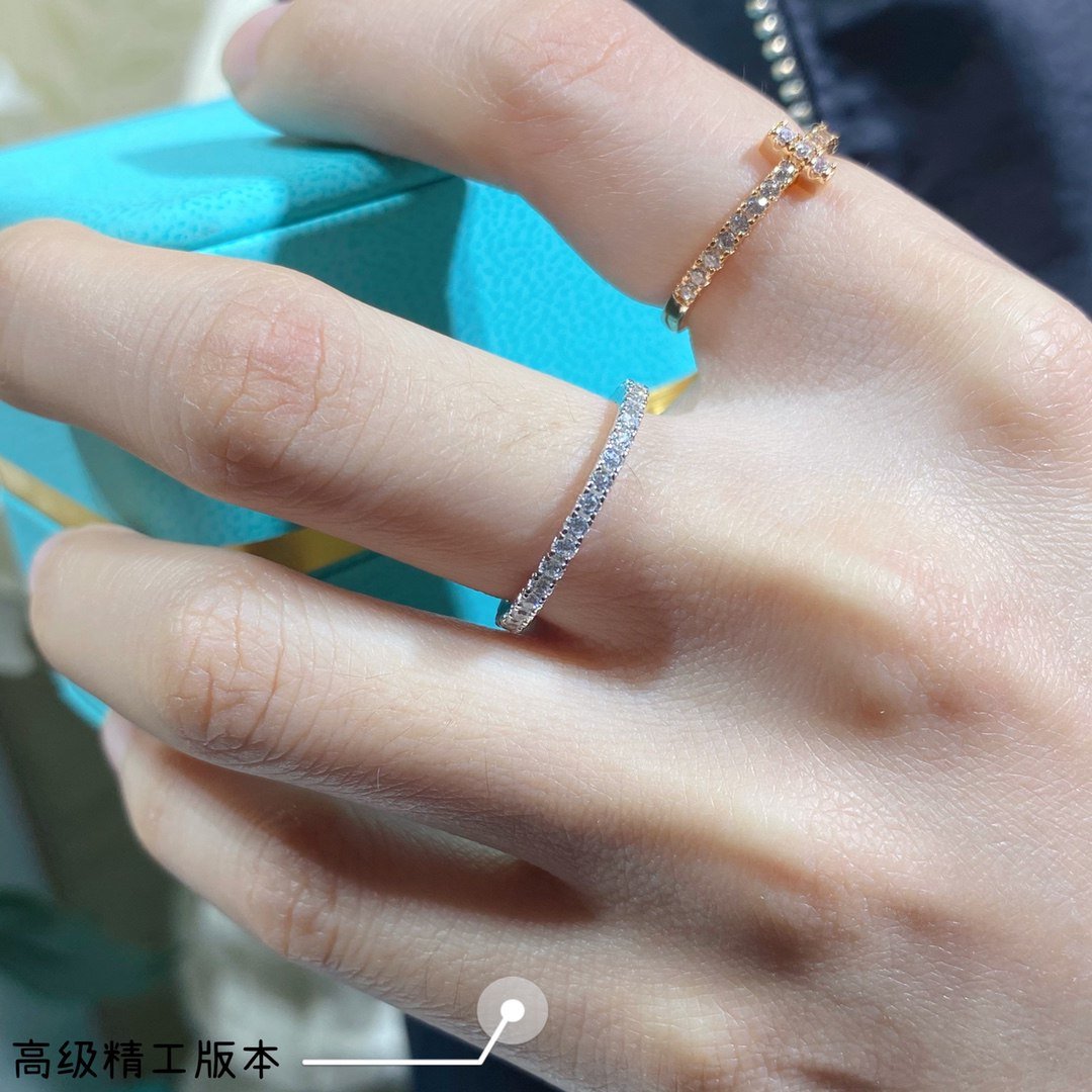 大氣方便頂級高仿Tiffany蒂芙尼磚石戒指