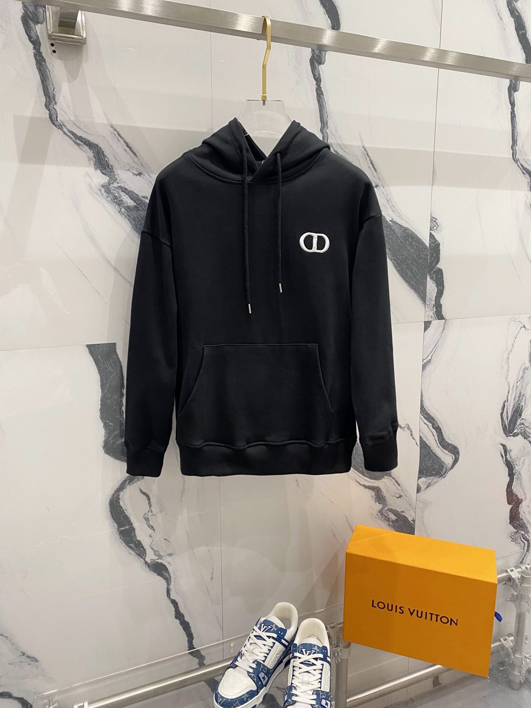 頂級復刻奢侈品專櫃同步男裝DIOR高仿運動衫黑色