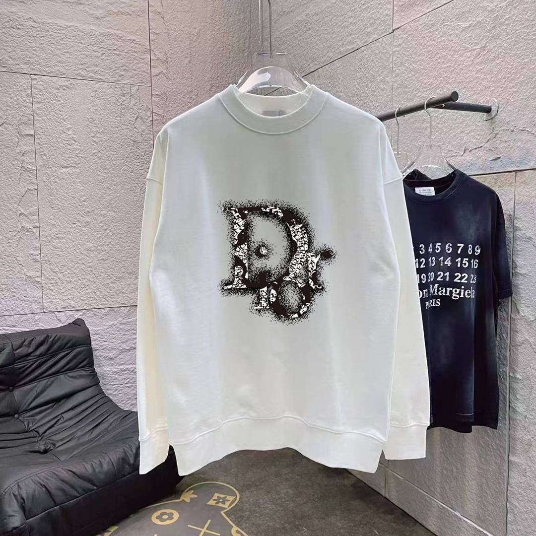 y高仿批發零售衣服DIOR圓領純棉運動衫