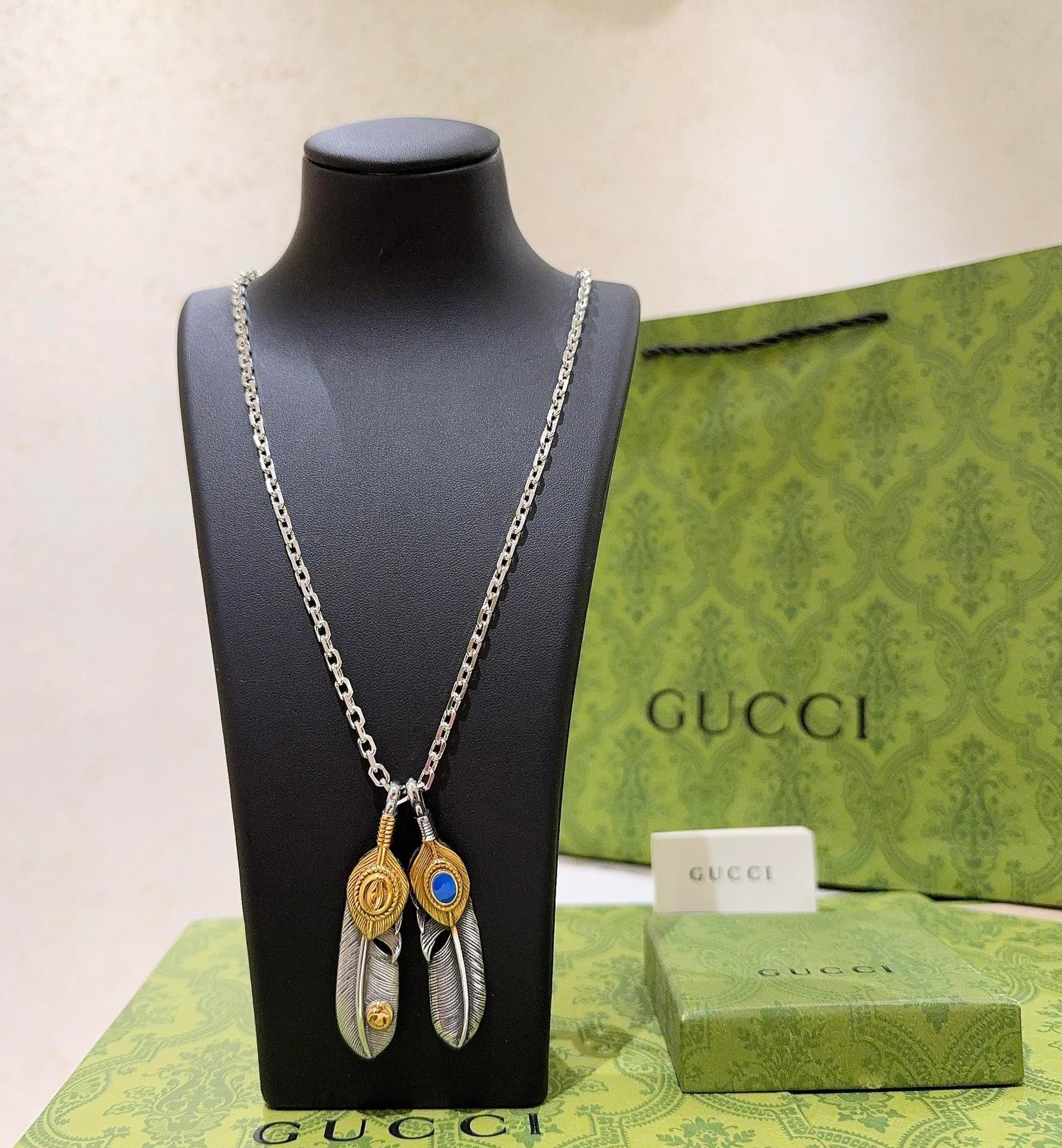 一比一奢侈品goros+Gucci合作Anger Forest系列男女純銀項鏈