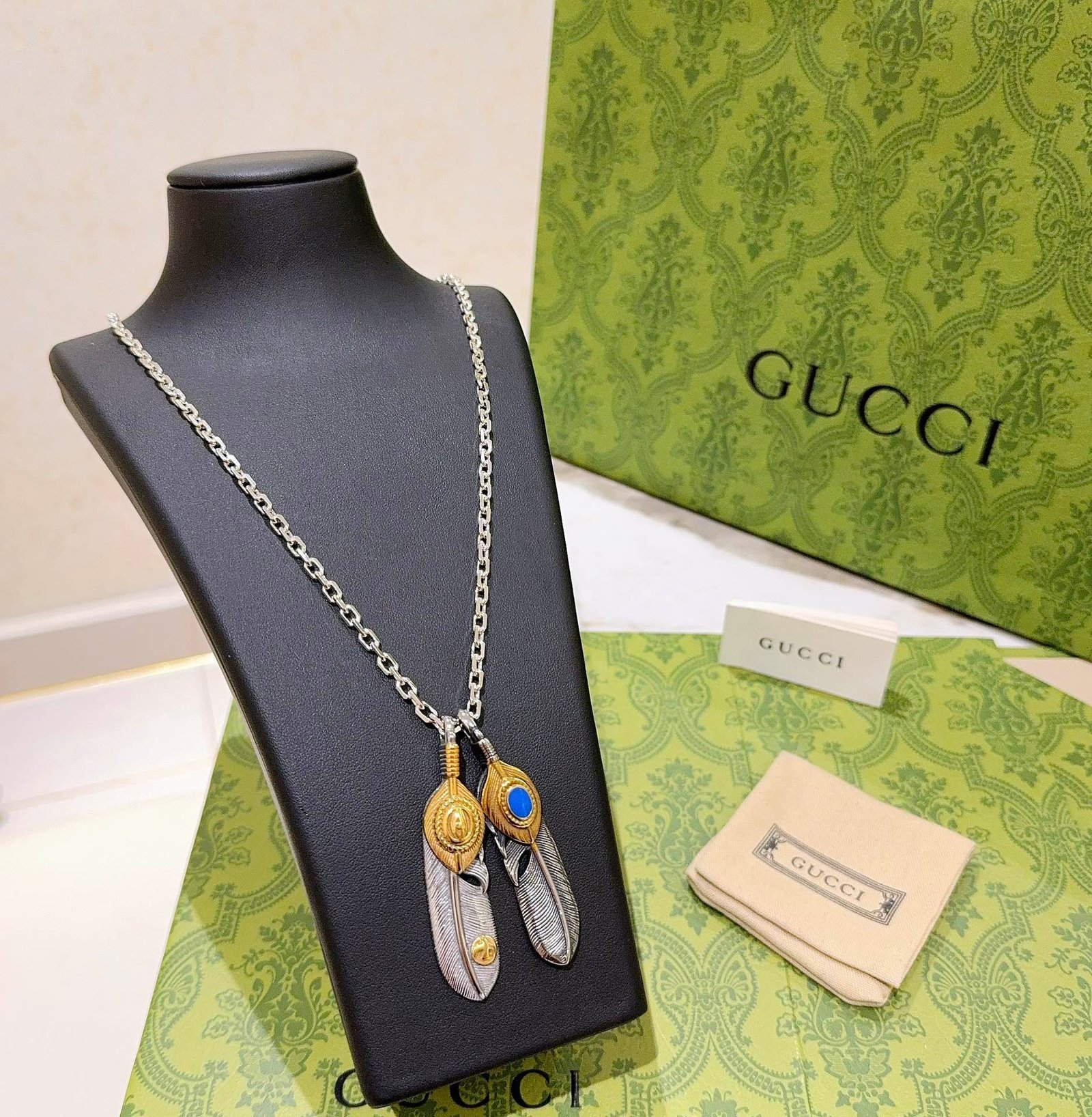 一比一奢侈品goros+Gucci合作Anger Forest系列男女純銀項鏈