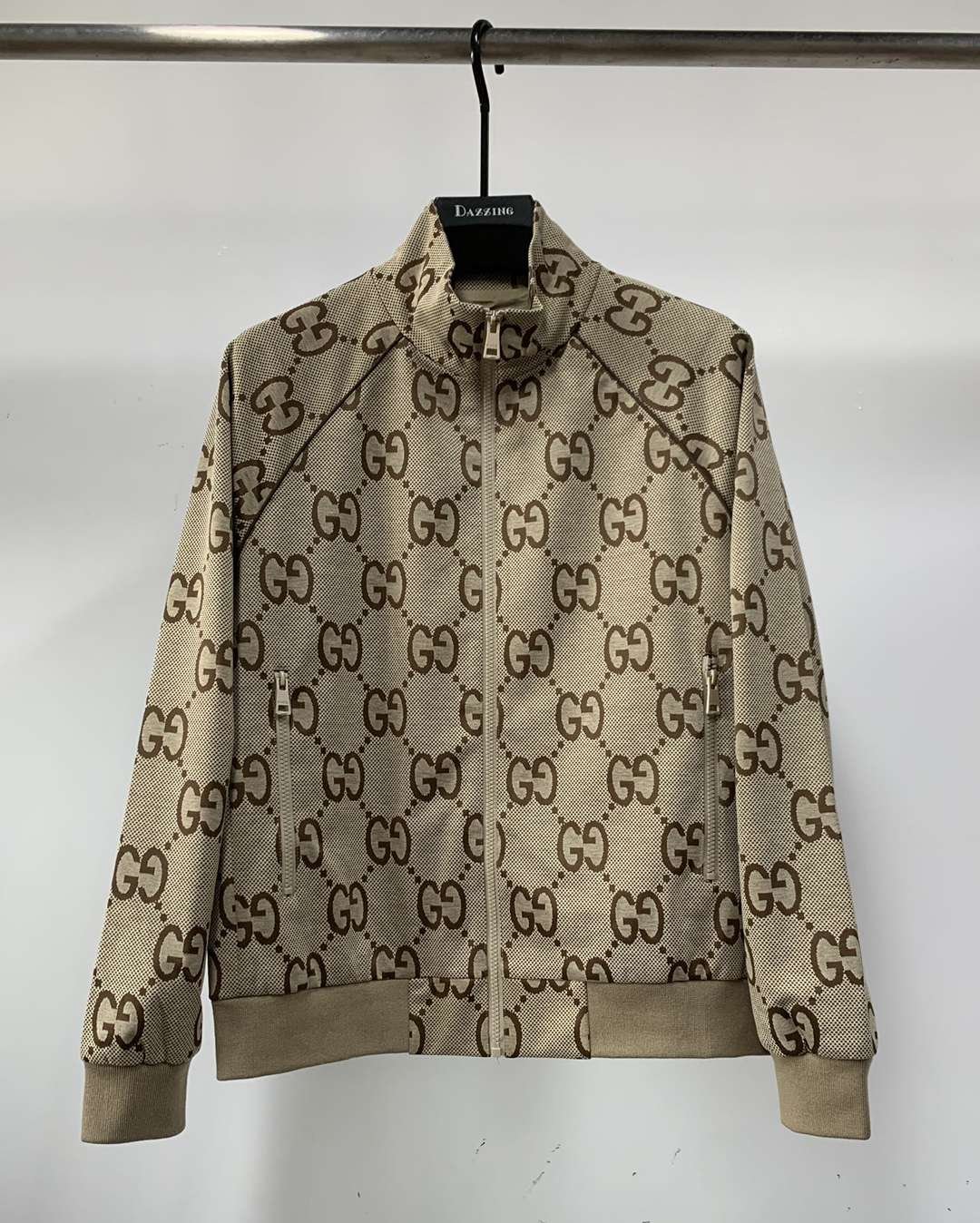 秋冬新品古馳Gucci高仿男裝夾克立領薄外套