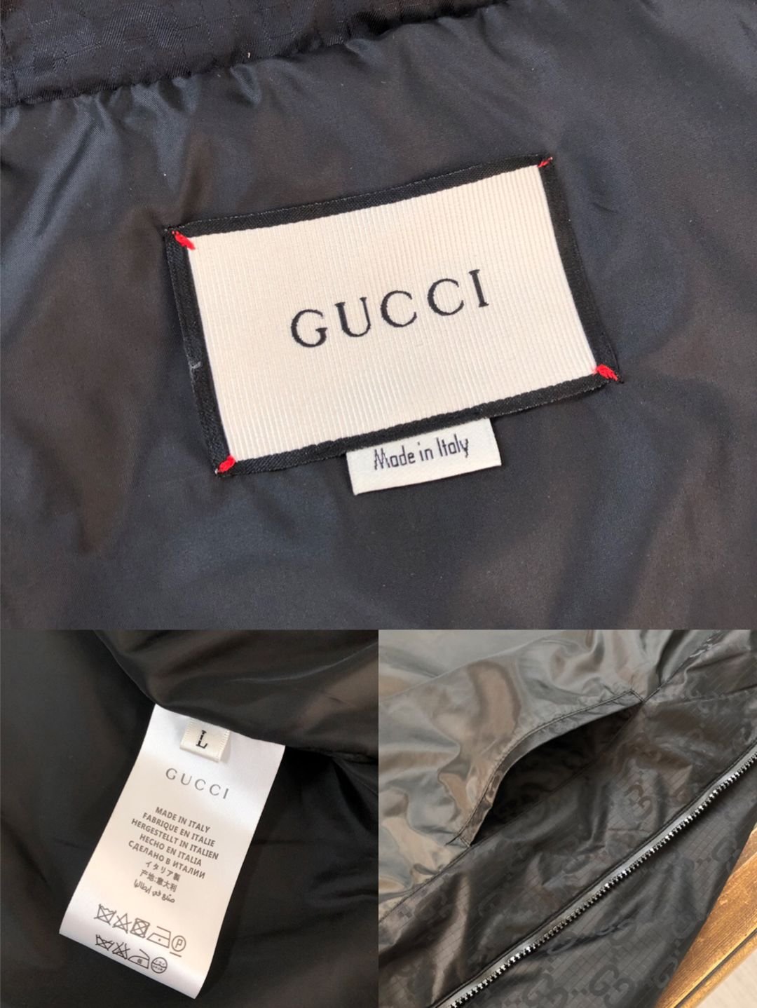 2024秋冬連帽Gucci高仿男裝衣服夾克外套防風夾克