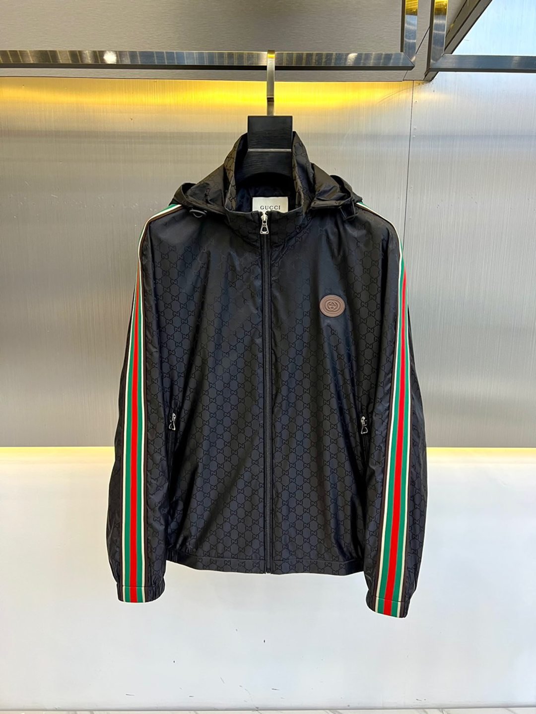 頂級高仿Gucci秋冬新品薄款棉服外套連帽夾克新品衣服