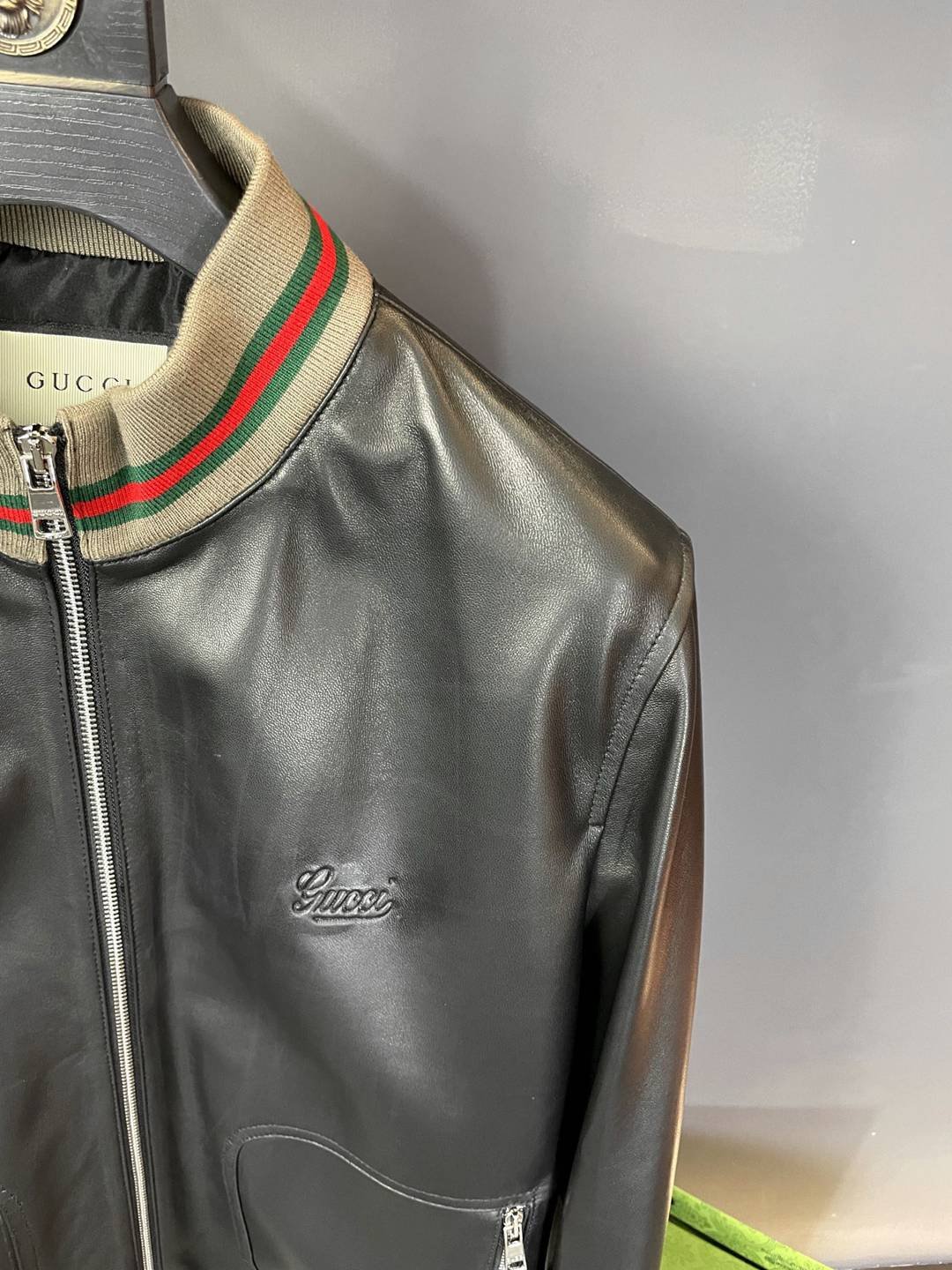 頂級原單Gucci古馳原單衣服批發皮衣綿羊皮外套