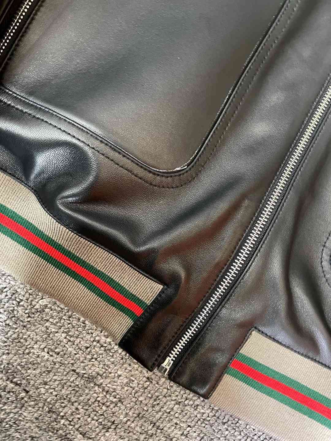 頂級原單Gucci古馳原單衣服批發皮衣綿羊皮外套