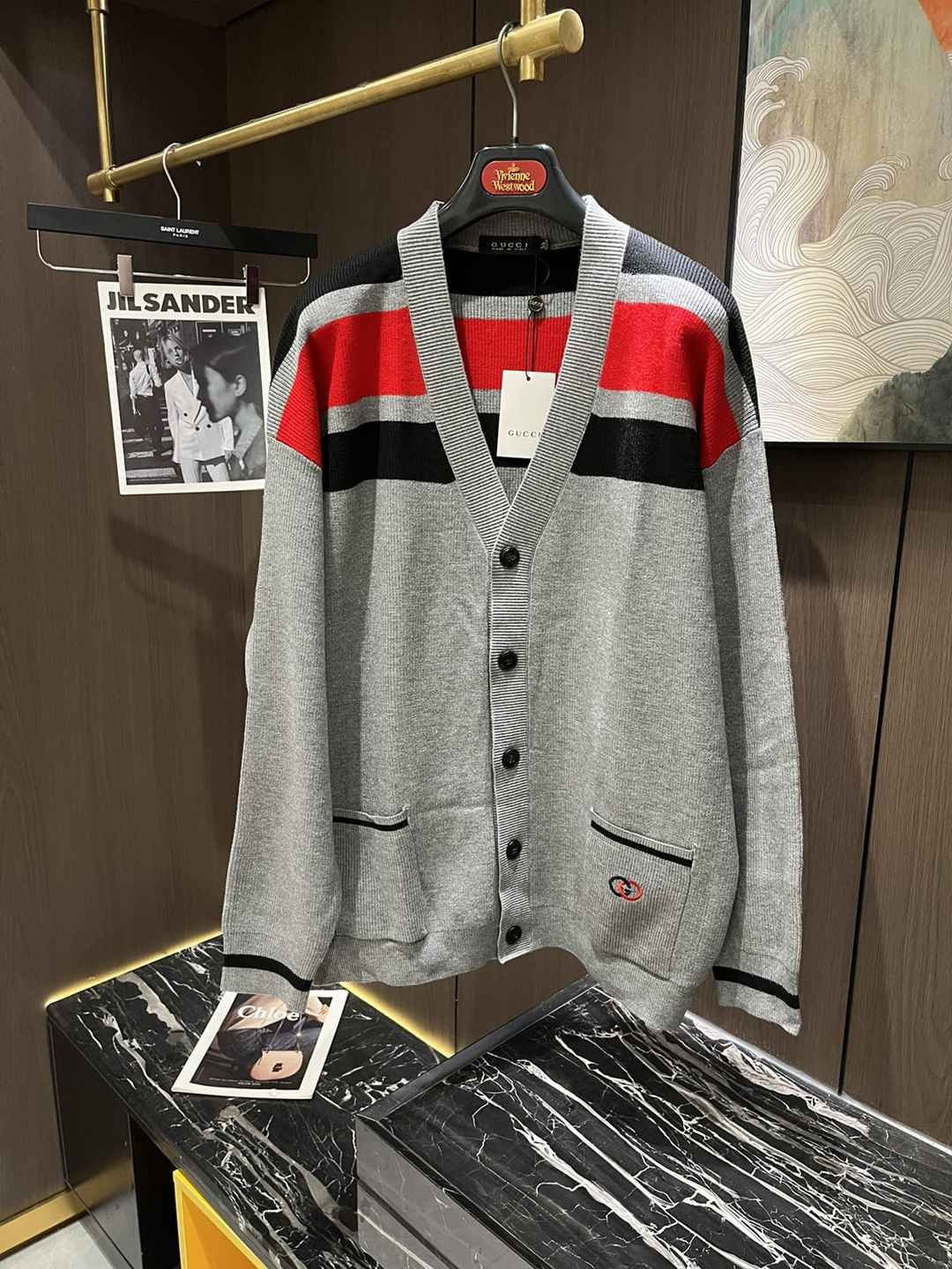 Gucci最高版本秋冬羊毛開衫外套一比一衣服專櫃同步運動衫