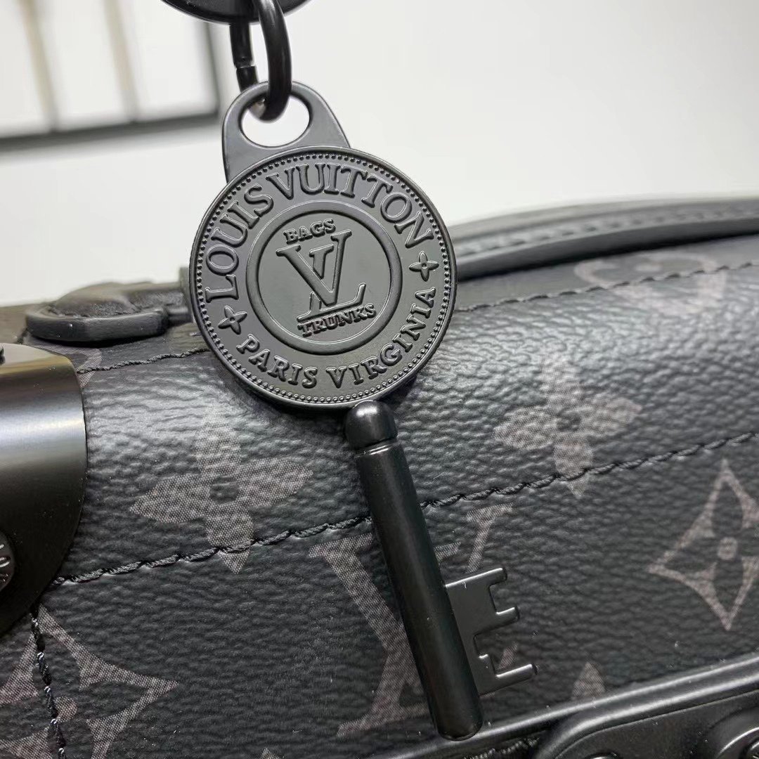 頂級復奢侈品一比一超A貨lv路易威登帆布手提包單肩包 黑色