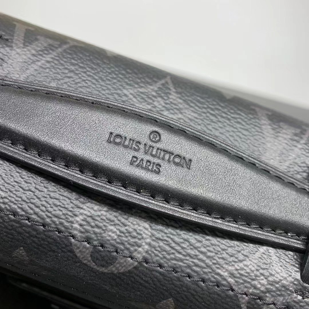 頂級復奢侈品一比一超A貨lv路易威登帆布手提包單肩包 黑色