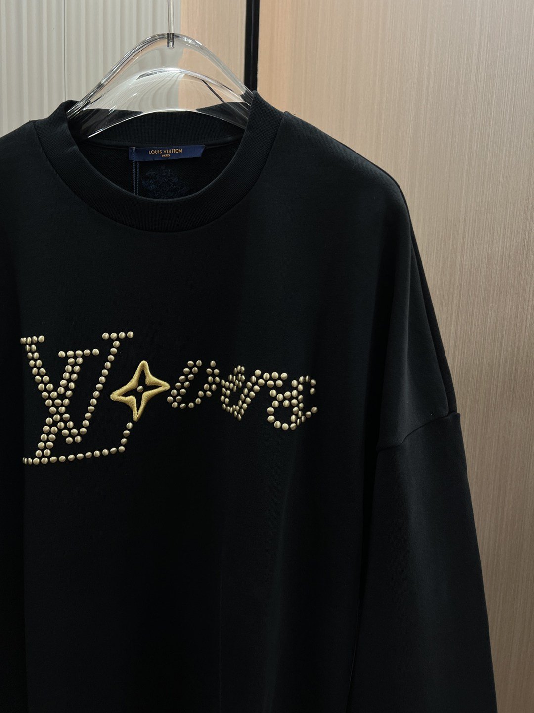 頂級一比一字母刺繡圓領衛衣lvLouisvuitton路易威登