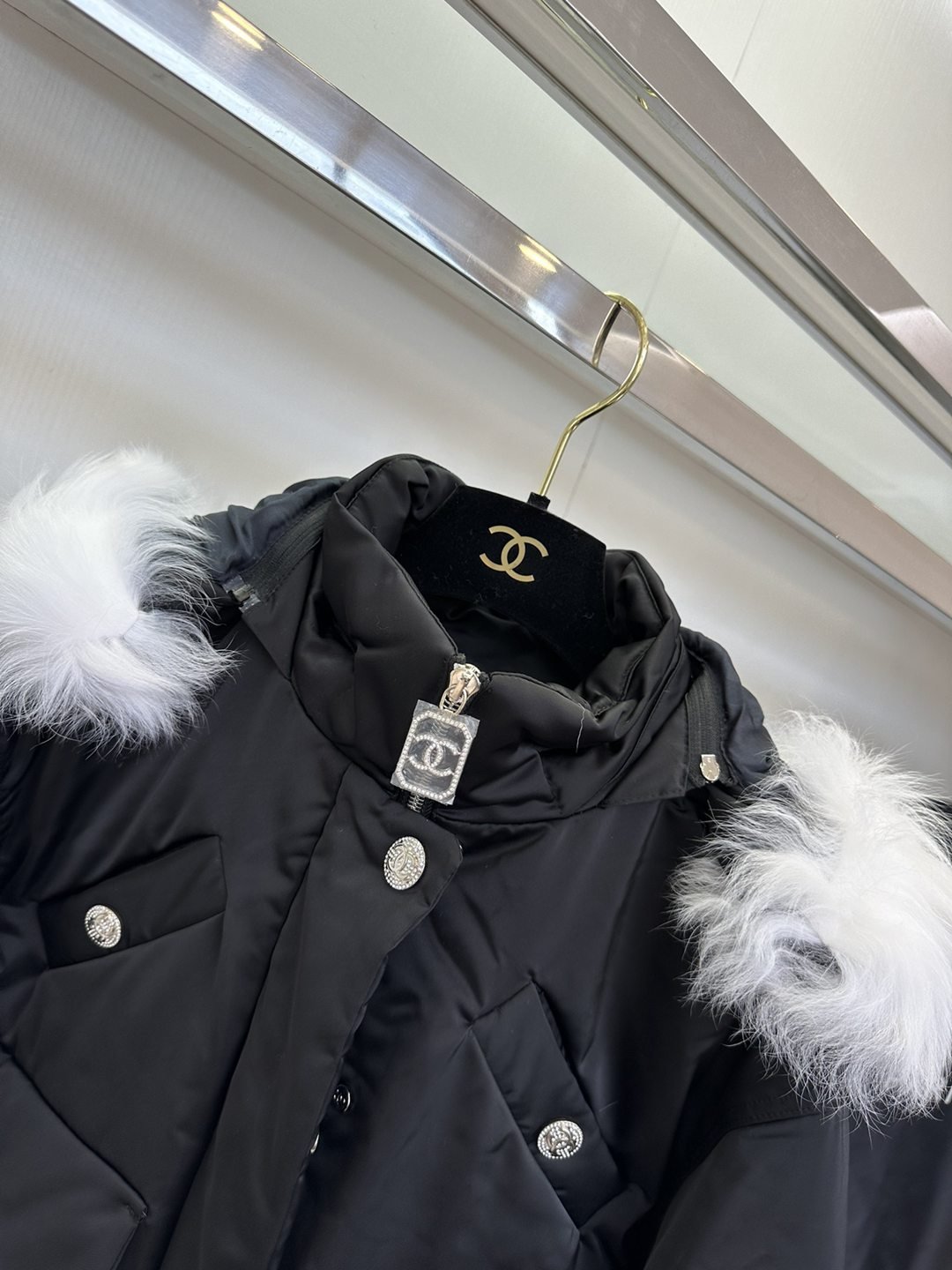 絕對精品一比一復刻奢侈品CHANEL女裝羽絨服狐狸毛專櫃同步
