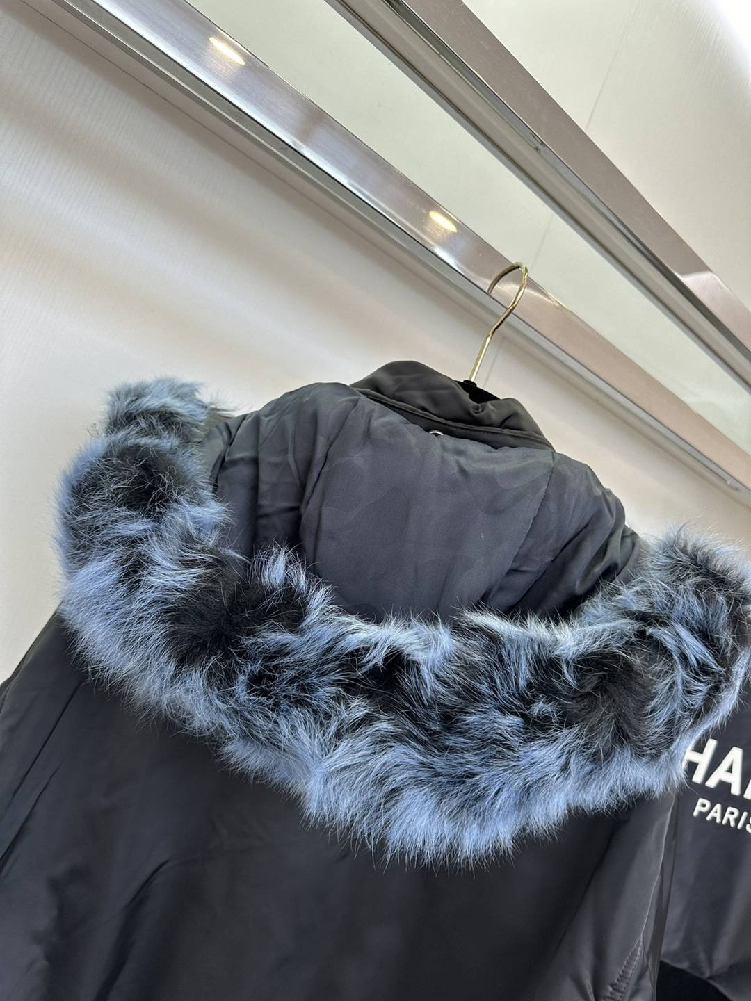 高仿CHANEL精品女裝外套協專櫃同步新品 羽絨服外套黑色