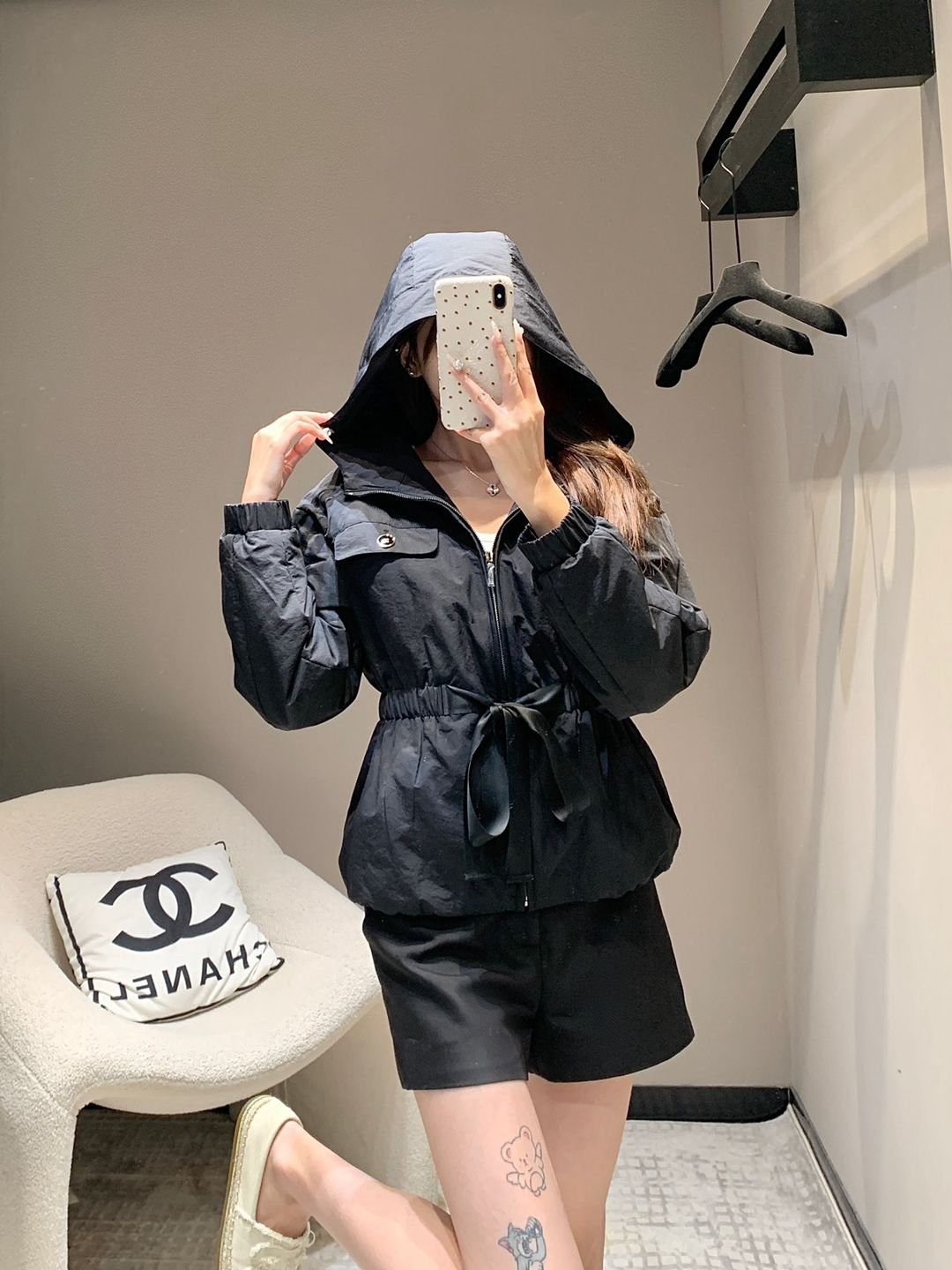CHANEL頂級超A貨女裝連帽派克外套時尚女裝