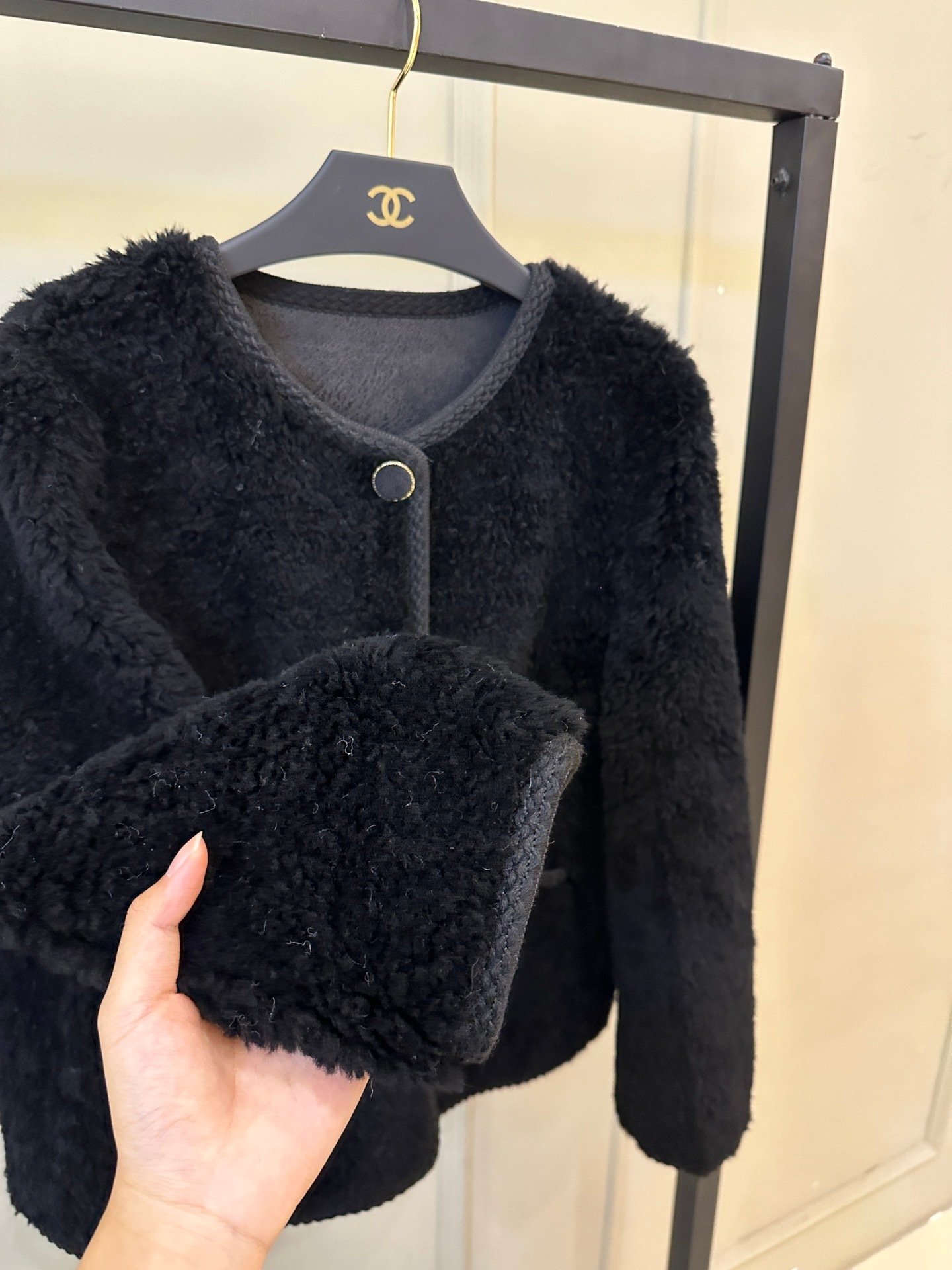高仿香奈兒CHANEL2024秋冬新款簡約高級百分百羊毛外套
