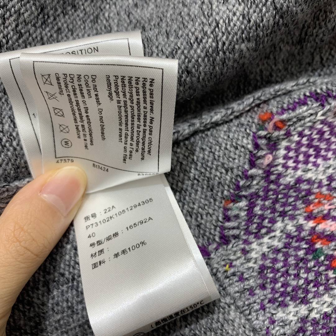 頂級復刻奢侈品一比一CHANEL羊毛提花套頭毛衣針織上衣
