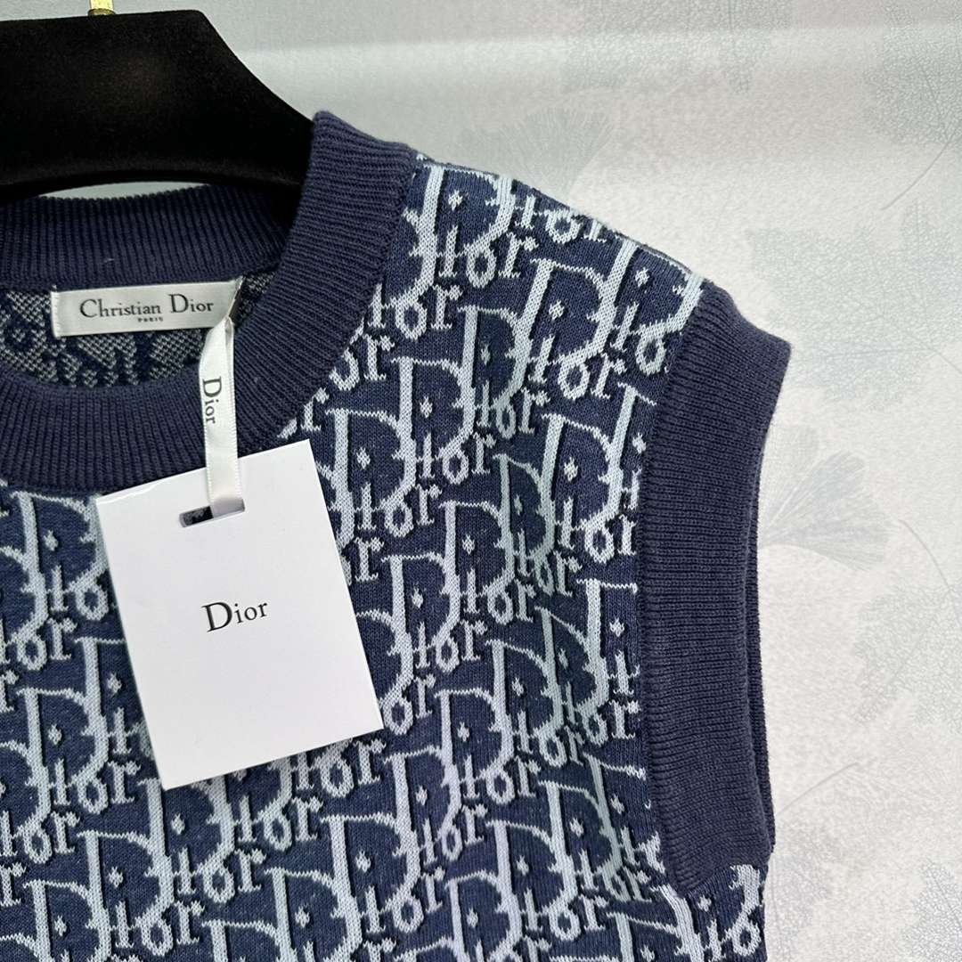 DIOR一比一復刻原單針織時尚羊毛背心