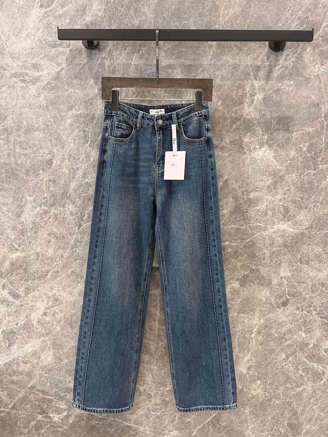 頂級復刻A貨DIOR迪奧簡約女款時尚彈力女款牛仔褲