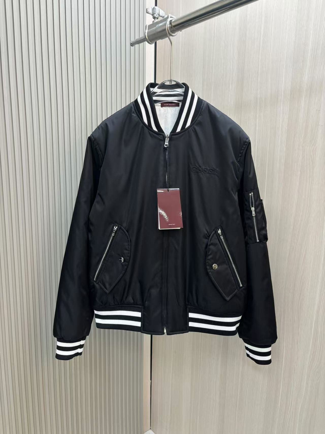 古馳Gucci特別超A貨一比一秋冬新品雙面尼龍飛行員夾克外套