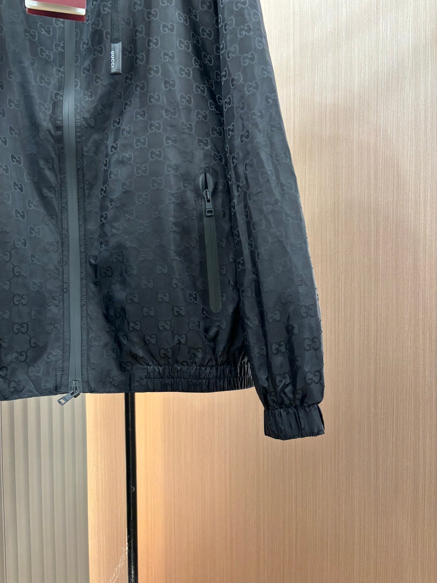 Gucci超A貨頂級原單尼龍連帽夾克黑色