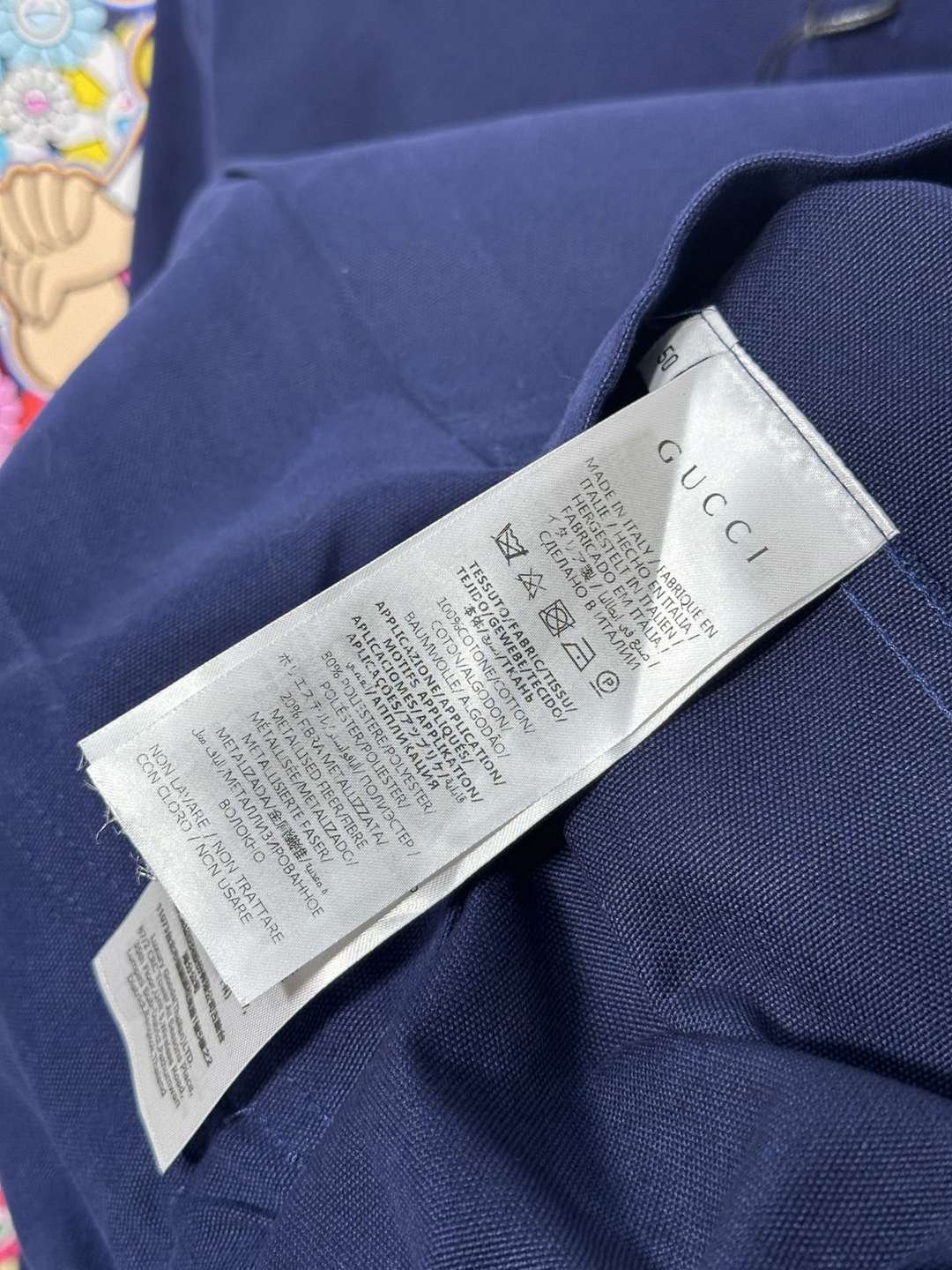 頂級復刻奢侈品男裝高仿Gucci純棉深藍色襯衣外套